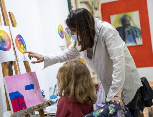 atelier peinture enfant