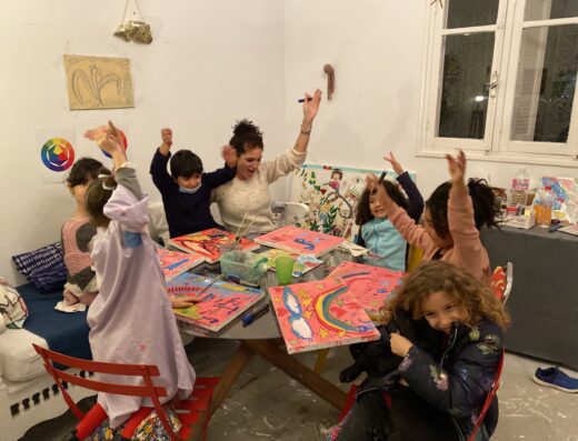 atelier peinture enfant