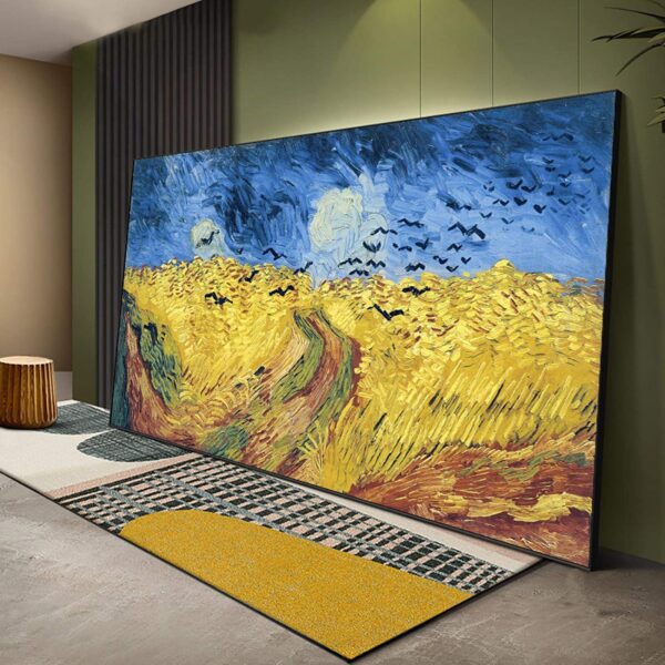 Reproduction de Champ de blé avec corbeaux de Vincent Van Gogh – Image 4
