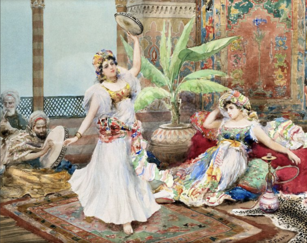 Reproduction du harem et le danseur de Fabio Fabbi