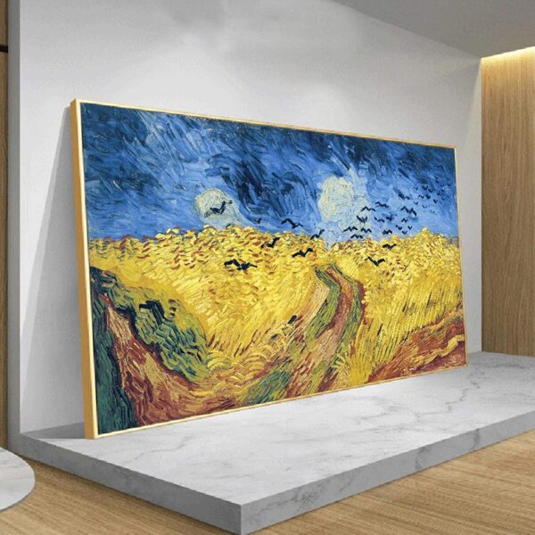 Reproduction de Champ de blé avec corbeaux de Vincent Van Gogh – Image 2
