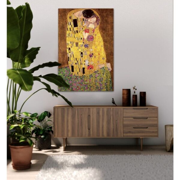Reproduction du Baiser de Gustav Klimt