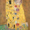 Reproduction du Baiser de Gustav Klimt